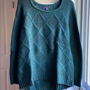 Green knit sweater